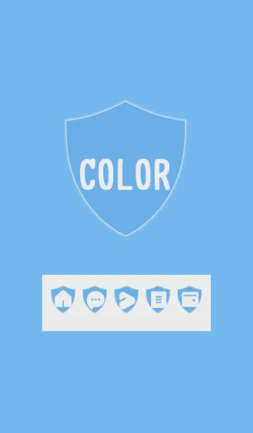 [LINE着せ替え] blue color Y06の画像1