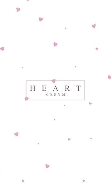 [LINE着せ替え] HEART PINK-SIMPLE.MEKYM 5の画像1