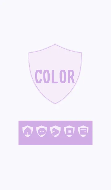 [LINE着せ替え] purple color Y07の画像1