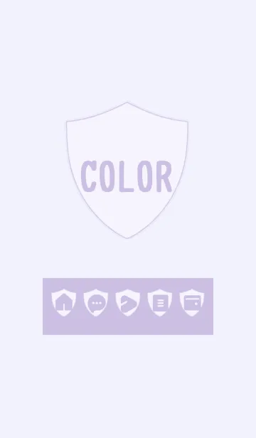 [LINE着せ替え] purple color Y09の画像1