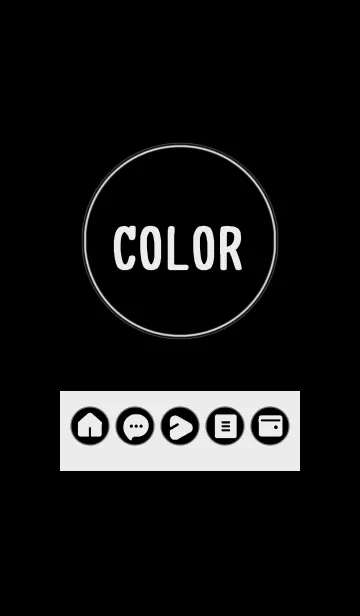 [LINE着せ替え] bw color A10の画像1