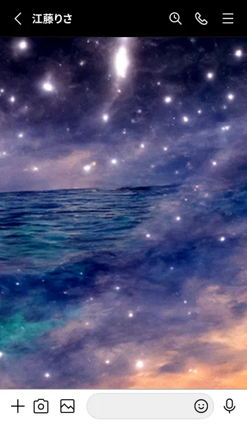 [LINE着せ替え] 夜の月 月の海 #4jcc_2。の画像2