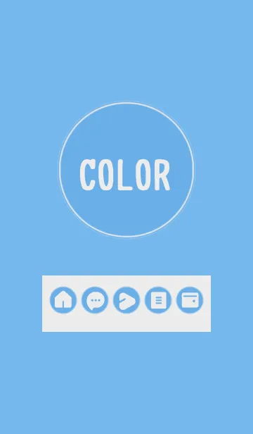 [LINE着せ替え] blue color A06の画像1