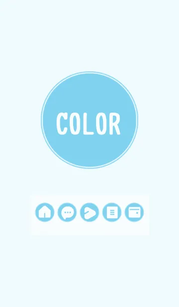 [LINE着せ替え] blue color A08の画像1