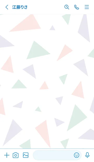 [LINE着せ替え] シンプル大人 三角22の画像2