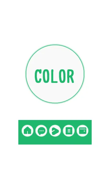 [LINE着せ替え] green color A12の画像1