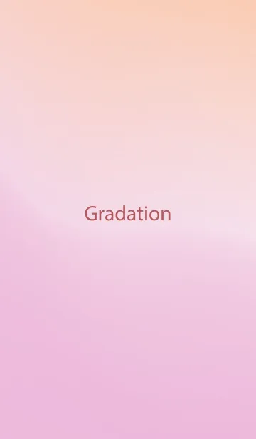 [LINE着せ替え] gradation ORANGE&PINK 9の画像1