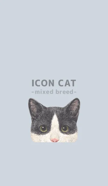 [LINE着せ替え] ICON CAT - ミックス - PASTEL BL/09の画像1