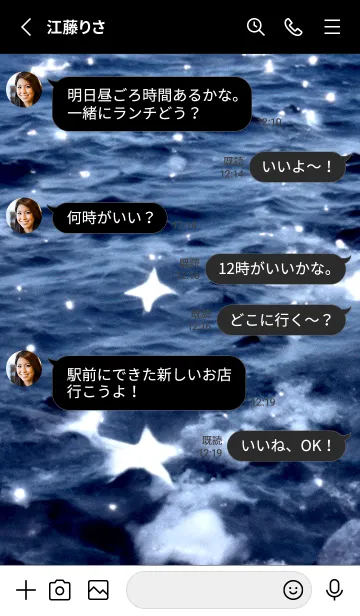 [LINE着せ替え] 夜の月 月の海 #4jcd_20。の画像3