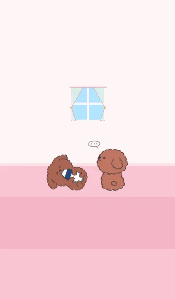 [LINE着せ替え] Naughty Teddy J - Dry Rose Powderの画像1