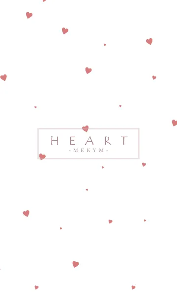 HEART RED-SIMPLE.MEKYM 5の着せ替えメイン画像