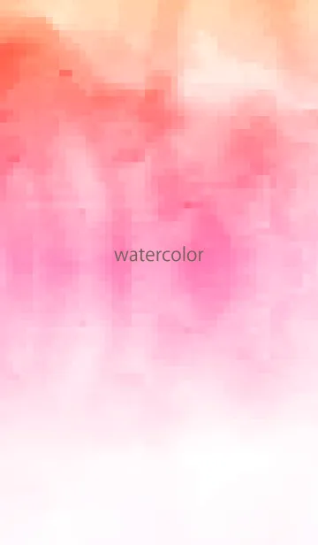 [LINE着せ替え] watercolor pink&orange 4の画像1