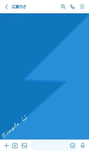 [LINE着せ替え] LightningJ-Indigoの画像2