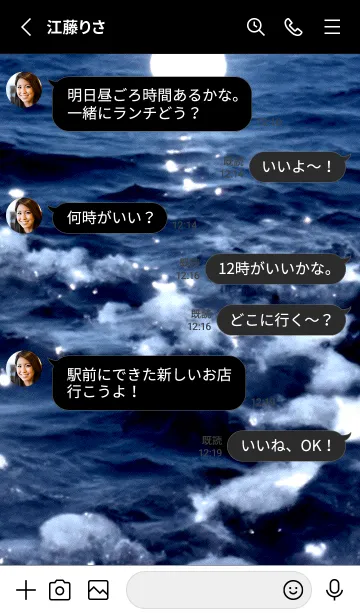 [LINE着せ替え] 夜の月 月の海 #4jcd_9。の画像3