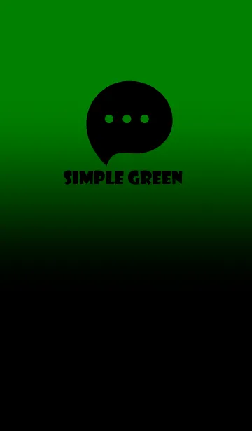 [LINE着せ替え] Black & Green Theme V3 (JP)の画像1