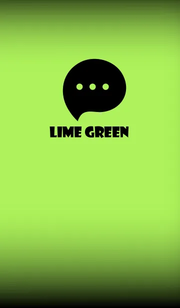 [LINE着せ替え] Lime Green And Black V.3 (JP)の画像1