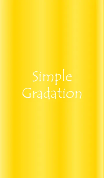 [LINE着せ替え] Simple Gradation -GlossyYellow 8-の画像1