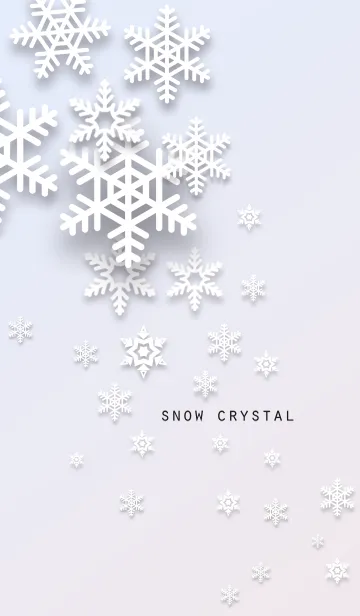 [LINE着せ替え] 雪の結晶[グラデーション]の画像1
