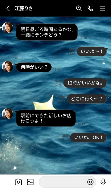 [LINE着せ替え] 夜の月 月の海 #4jcd_29。の画像3