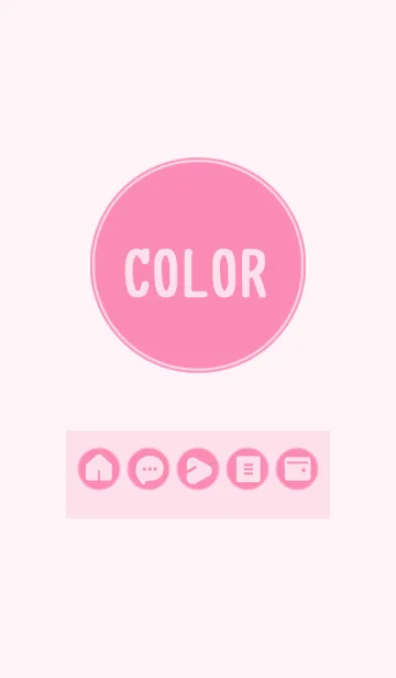 [LINE着せ替え] pink color A06の画像1