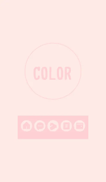 [LINE着せ替え] pink color A07の画像1