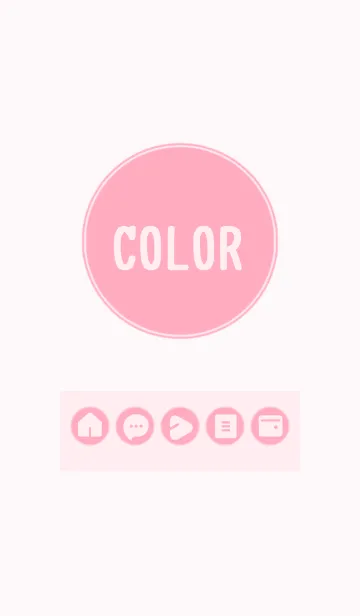 [LINE着せ替え] pink color A09の画像1