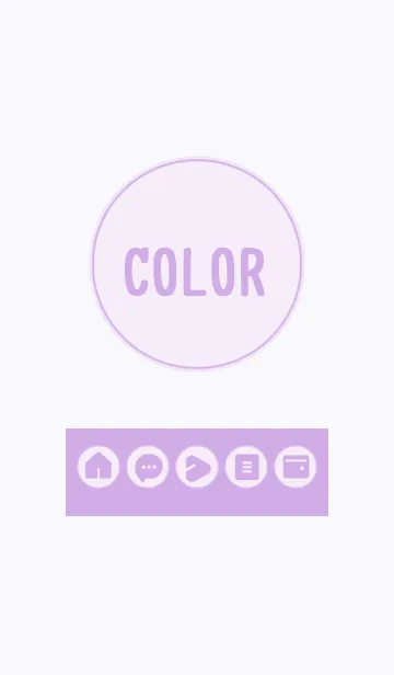 [LINE着せ替え] purple color A07の画像1