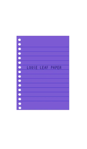 [LINE着せ替え] カラールーズリーフ/ディープパープルの画像1