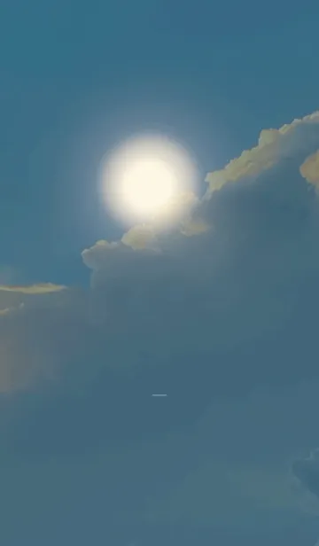 [LINE着せ替え] ベージュと青 : 神秘的な光の画像1