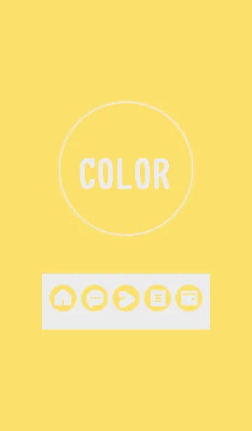 [LINE着せ替え] yellow color A06の画像1