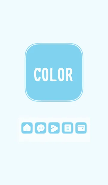 [LINE着せ替え] blue color B08の画像1