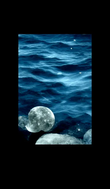 [LINE着せ替え] 夜の月 月の海 #DkE_18。の画像1