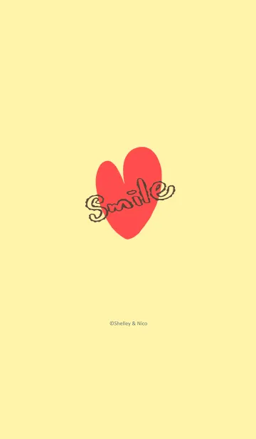 [LINE着せ替え] Smile Love J-Light Yellowの画像1