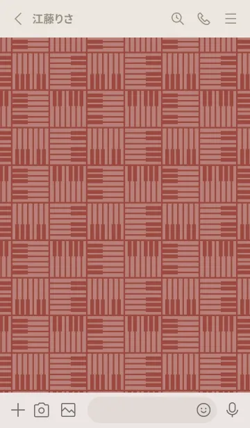 [LINE着せ替え] 和音 算崩しとピアノ鍵盤 紅鳶の画像2