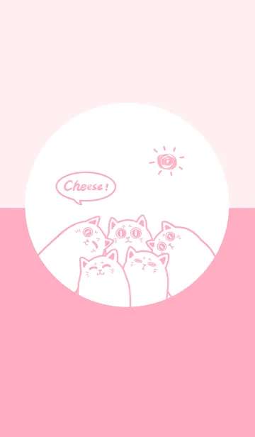 [LINE着せ替え] Meow...Cheese！ J-cute Pinkの画像1