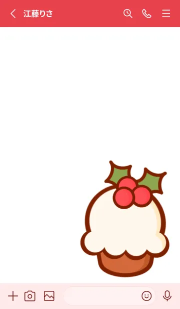 [LINE着せ替え] Sweet Christmas Sweetsの画像2