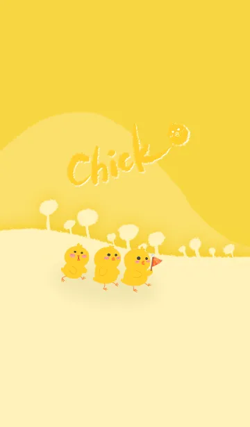 [LINE着せ替え] Little Yellow Chicken J-Banana Yellowの画像1