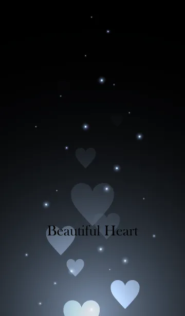 [LINE着せ替え] - Beautiful Echo Blue Heart -の画像1
