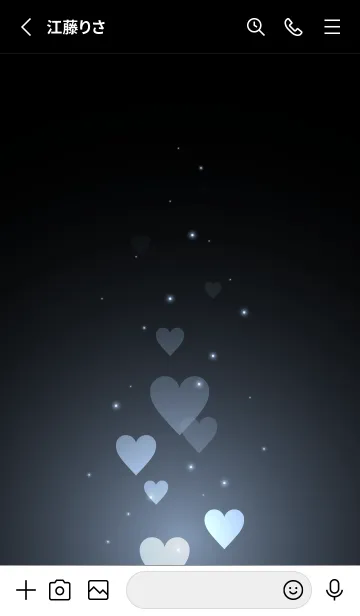 [LINE着せ替え] - Beautiful Echo Blue Heart -の画像2