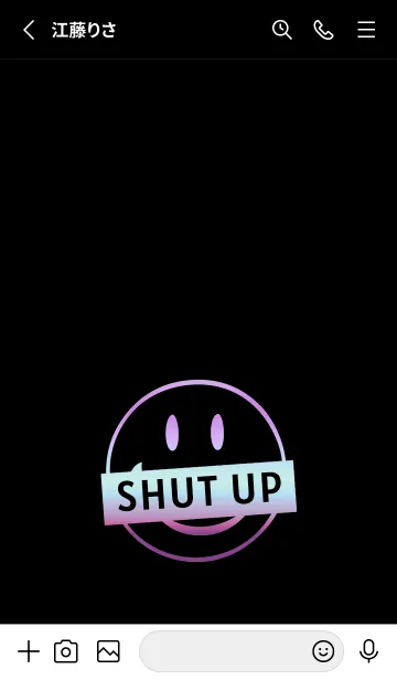 [LINE着せ替え] スマイル グラデーション 187の画像2