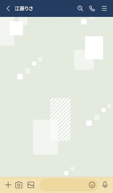 [LINE着せ替え] 白い四角12の画像2