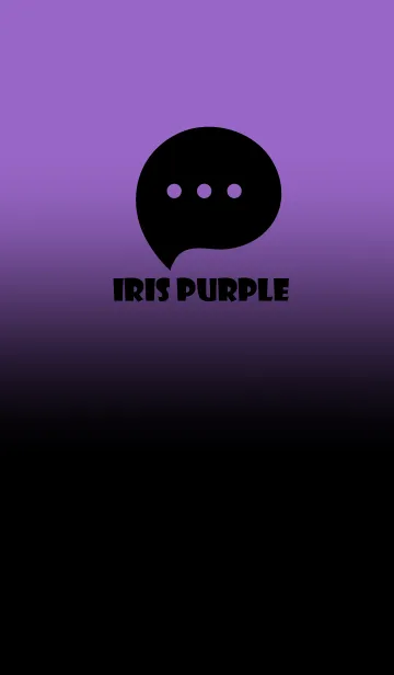 [LINE着せ替え] Black & Iris Purple  Theme V3 (JP)の画像1