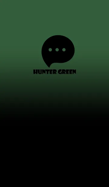 [LINE着せ替え] Black & Hunter Green Theme V3 (JP)の画像1