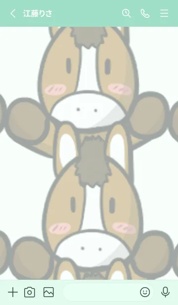 [LINE着せ替え] ウマ推し！2の画像2