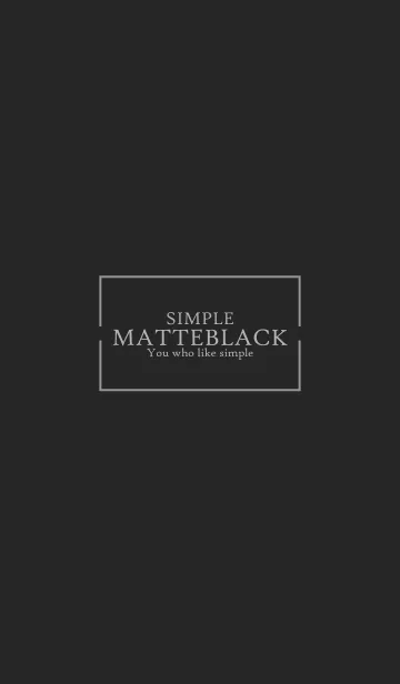 [LINE着せ替え] MATTE BLACK-SIMPLE 4の画像1