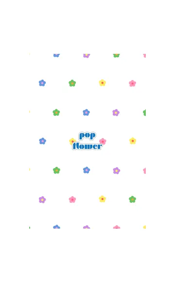 [LINE着せ替え] pop_flower 1の画像1