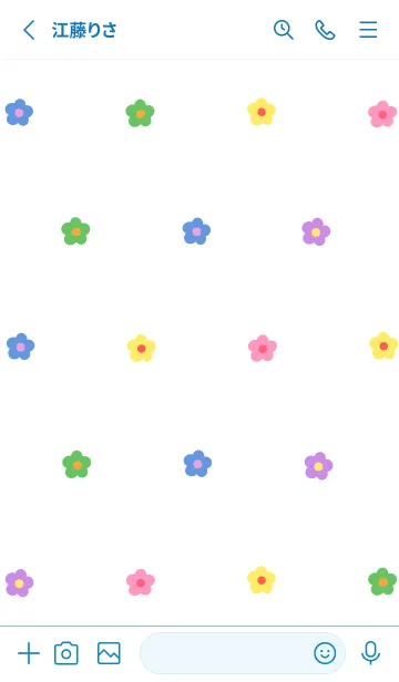 [LINE着せ替え] pop_flower 1の画像2