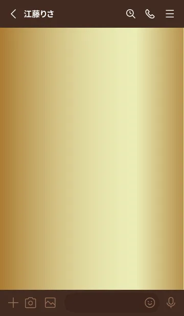 [LINE着せ替え] Simple Gradation -GOLD 14-の画像2