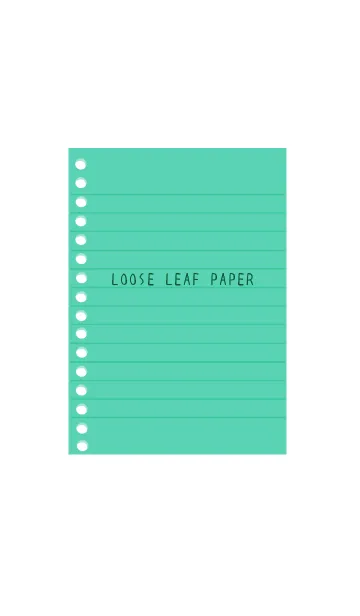 [LINE着せ替え] COLLAR LOOSE LEAFj/EMERALD GREENの画像1