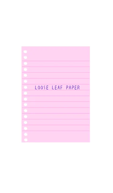 [LINE着せ替え] カラールーズリーフ/ピンクとパープルの画像1